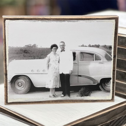 6X7 BLACK AND WHITE PHOTO BLOCK